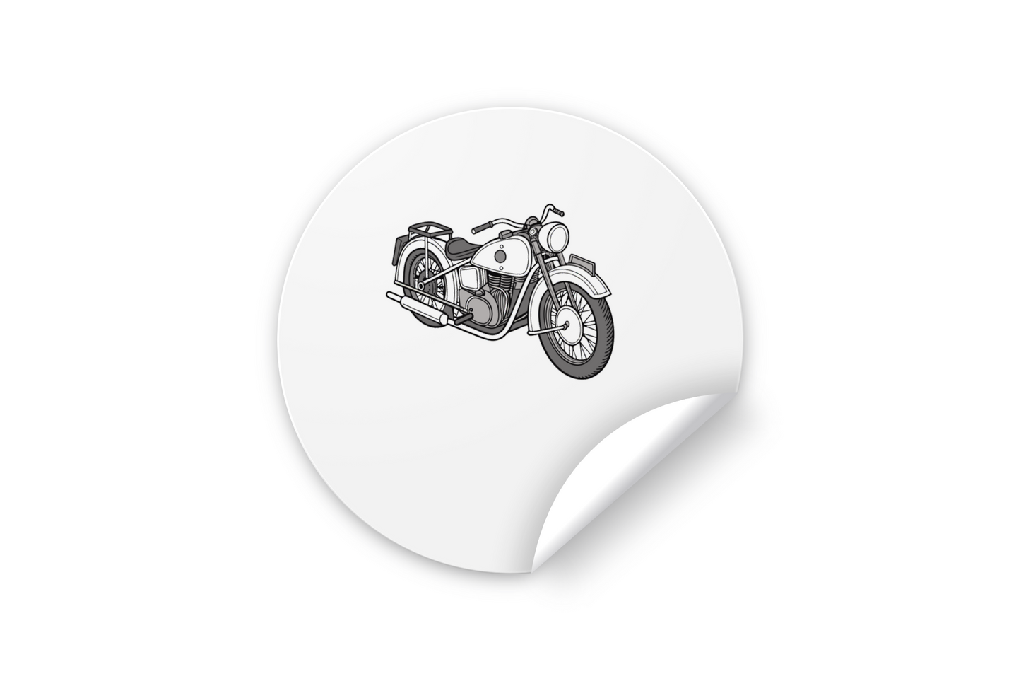 Sticker Dnepr K750 vintage pour décoration ou collection