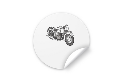 Sticker Dnepr K750 vintage pour décoration ou collection