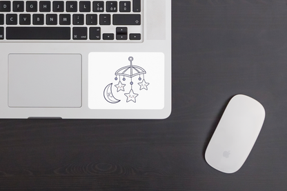 Sticker kawaii de mobile, idéal pour personnalisation