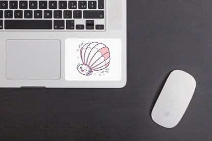 Sticker avec motif sportif et volant coloré pastel sur fond neutre