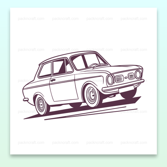 Dessin de voiture vintage, illustration parfaite pour décorations rétro., Voiture vintage sur mug, idéale pour les cadeaux personnalisés., Design de voiture vintage sur t-shirt, style rétro unique., Illustration vintage voiture encadrée, décoration murale chic., Sticker voiture vintage, parfait pour personnaliser vos objets.