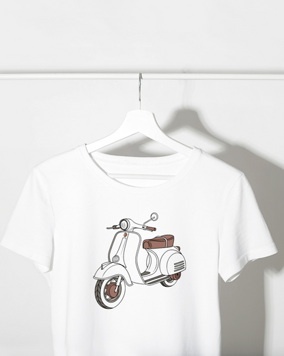 Design classique Zundapp sur t-shirt pour amateurs de vintage.