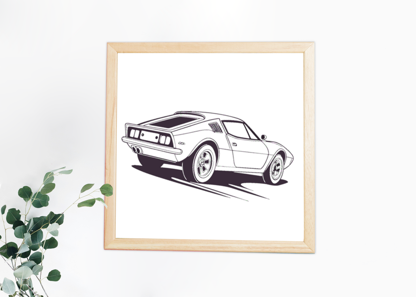 Retro Car Speeding | Dynamic SVG Style | Vintage Theme