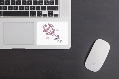 Stickers kawaii de hochet étoilé, pratique pour papeterie