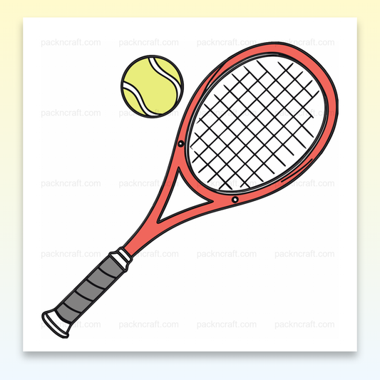 Illustration vectorielle d'une raquette de tennis en action pour projets créatifs et sportifs