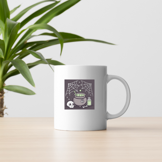 Mug avec icône intrigante pour Halloween style effervescent et mystérieux
