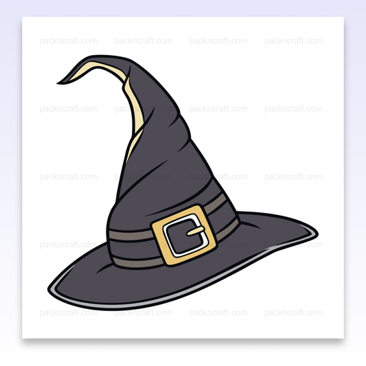 Illustration de chapeau de sorcière mystérieux en SVG pour décorations Halloween