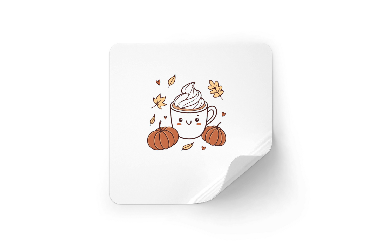 Mug automnal avec épices en style digital chaleureux et décoratif