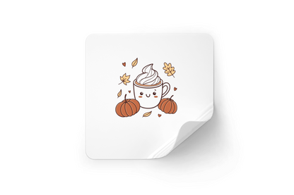 Mug automnal avec épices en style digital chaleureux et décoratif