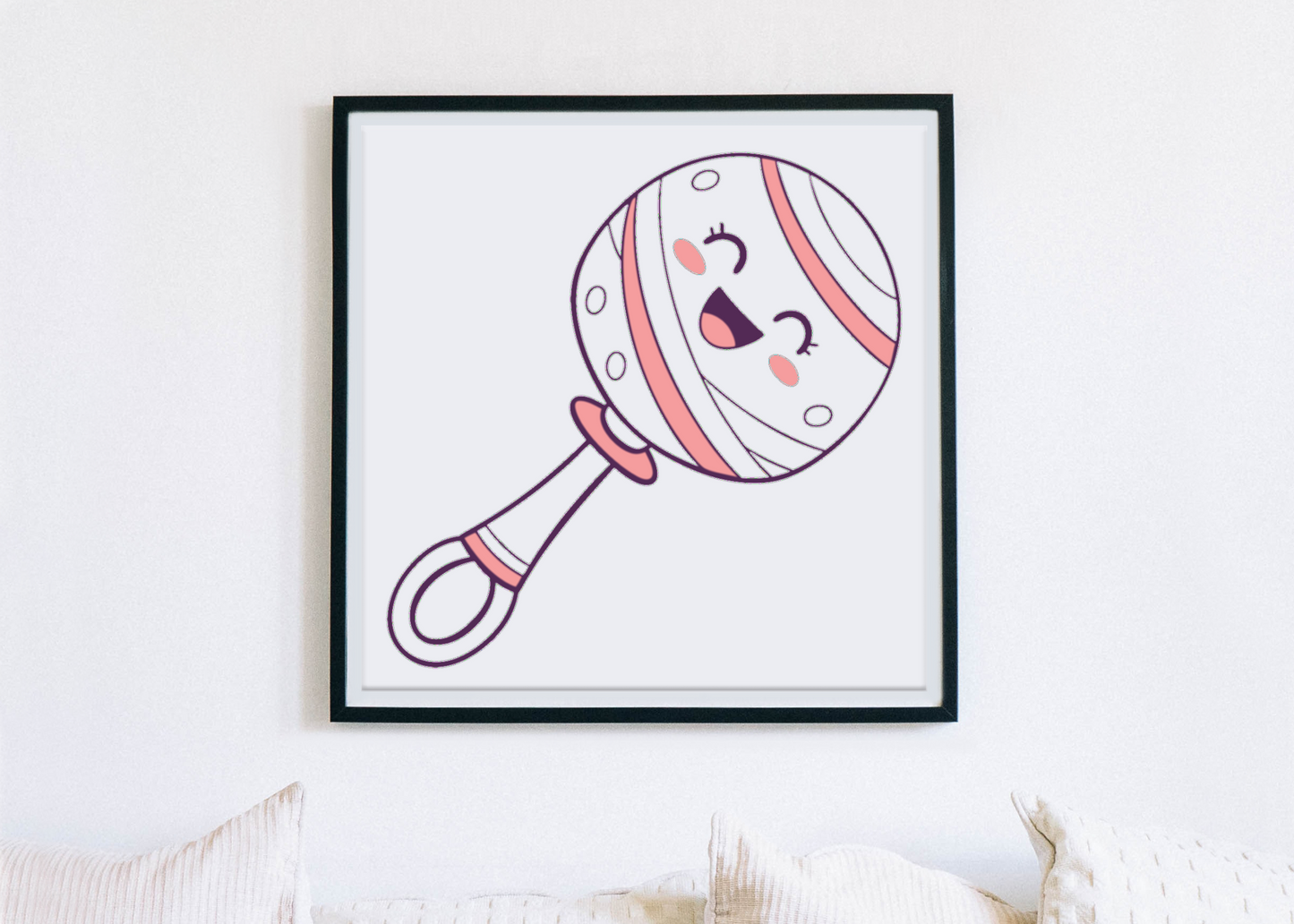 Illustration encadrée, ajout joyeux à votre déco intérieure