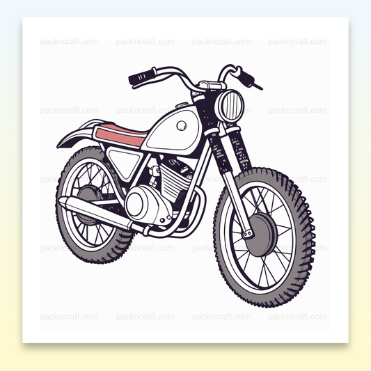 Illustration de la Bultaco Sherpa moto vintage en SVG, idéale pour impressions.