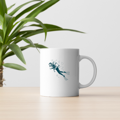 Plongeur en Exploration | SVG Minimaliste | Aventure Sous-Marine
