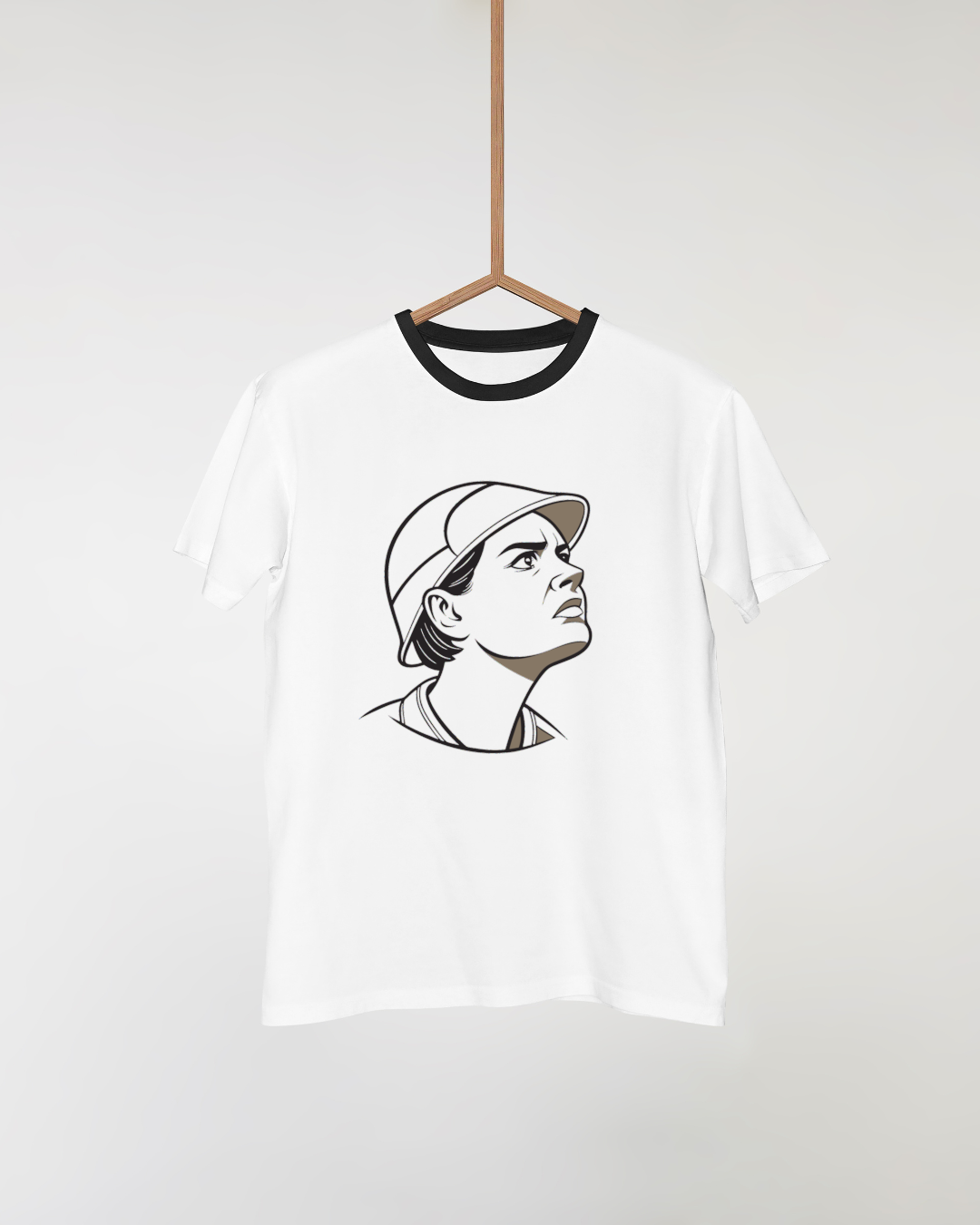 T-shirt avec illustration minimaliste de penseur urbain pour les explorateurs modernes
