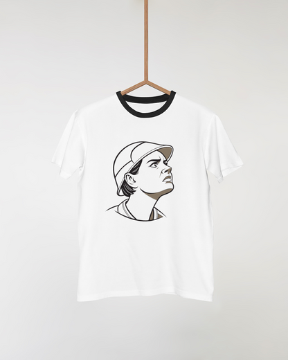 T-shirt avec illustration minimaliste de penseur urbain pour les explorateurs modernes