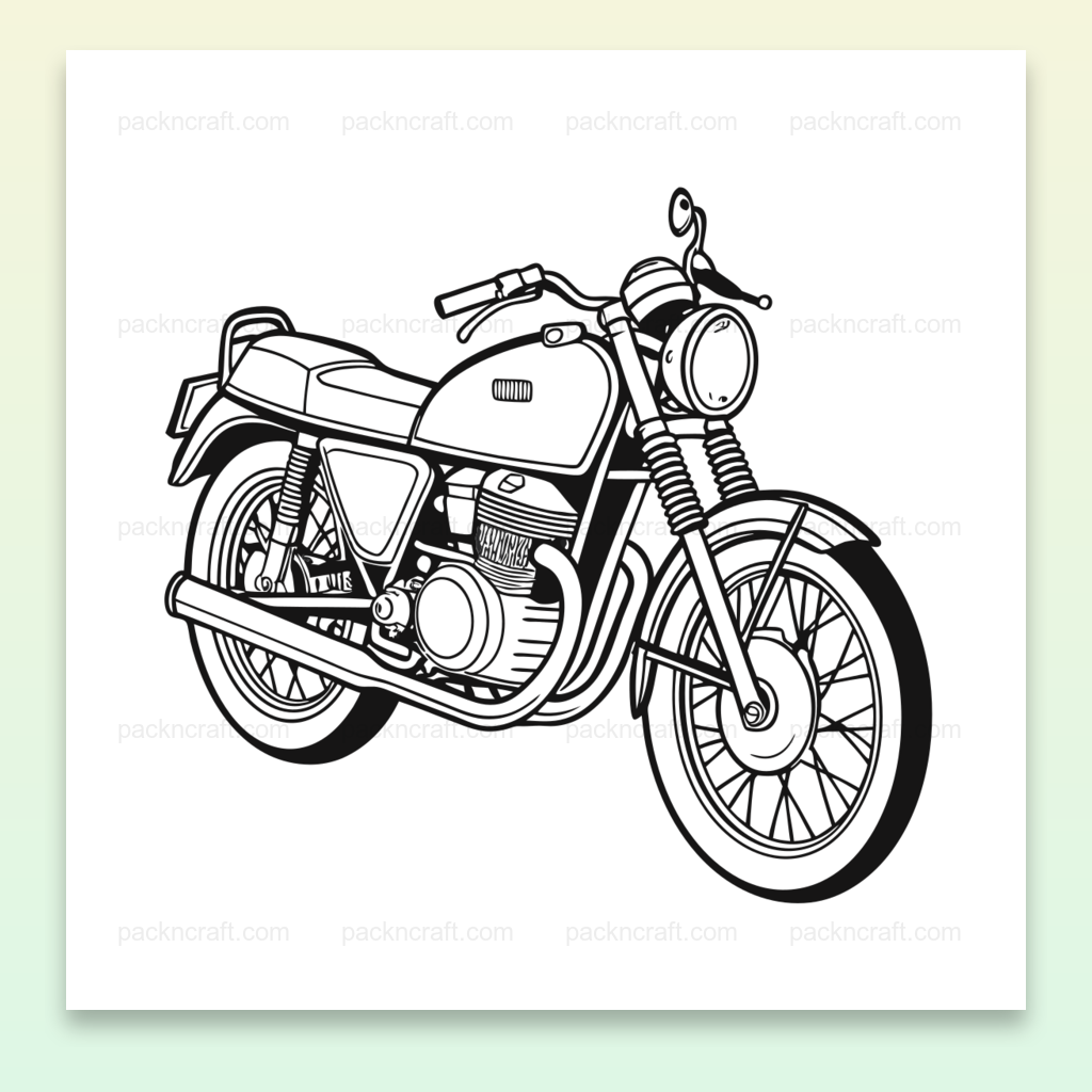 Illustration vectorielle Kawasaki H1 Mach3 1969 en style vintage pour décorations.