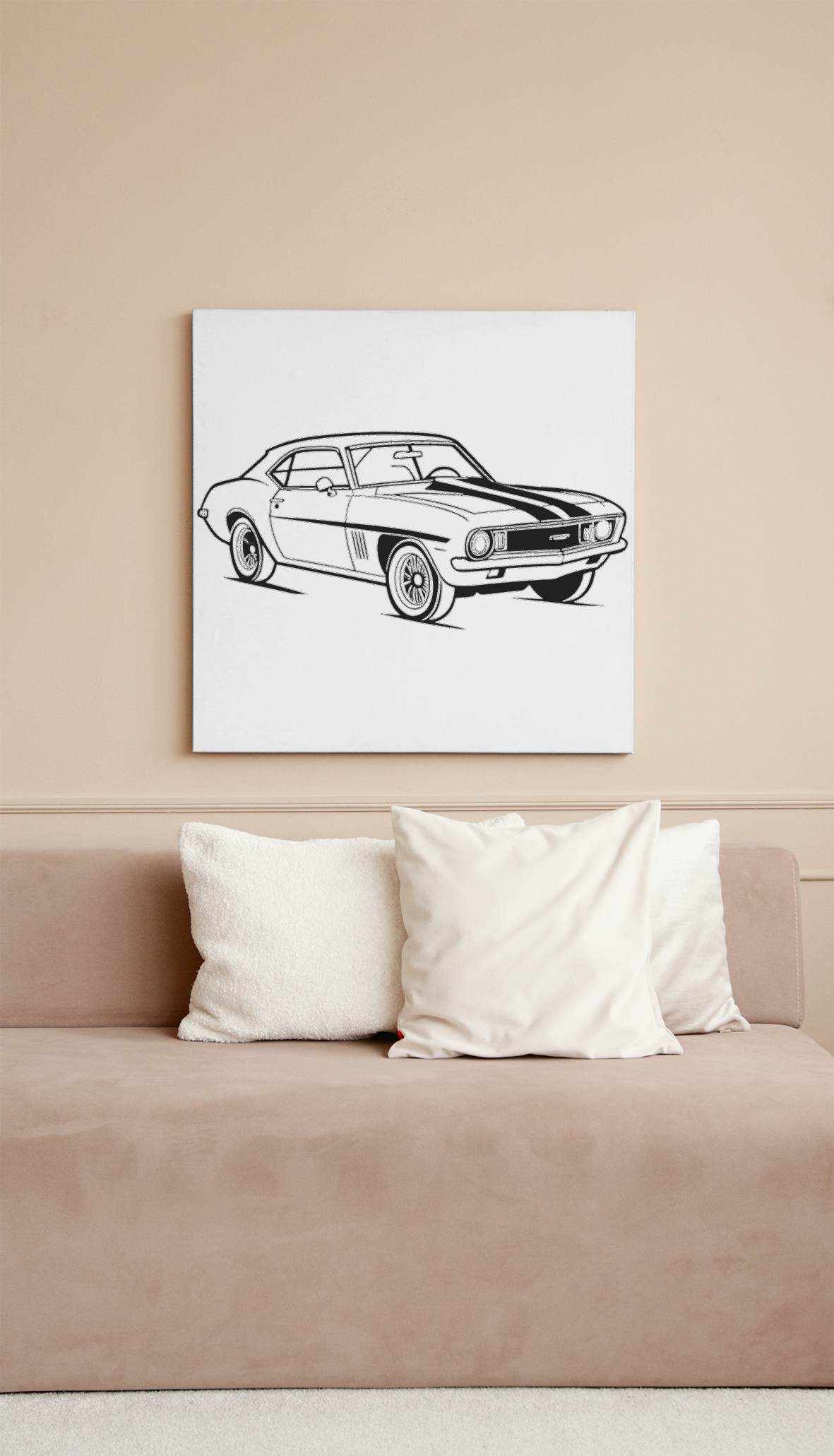 Camaro Classique Rugissement | Art SVG Épuré | Design Vintage