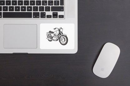 Sticker moto Royal Enfield, art SVG vintage, projet DIY.