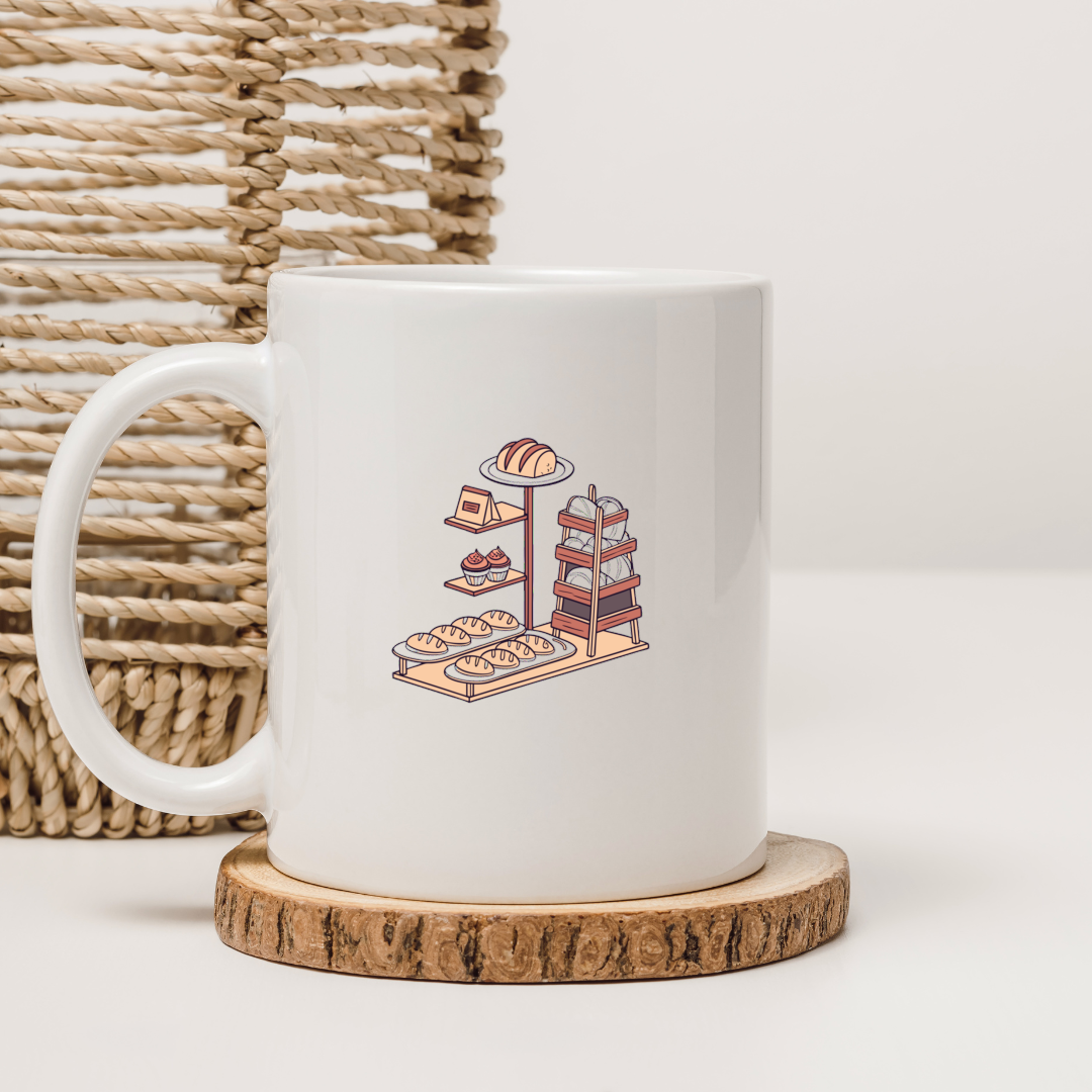 Étalage de Boulangerie Gourmande | SVG Pastel | Thème Vintage