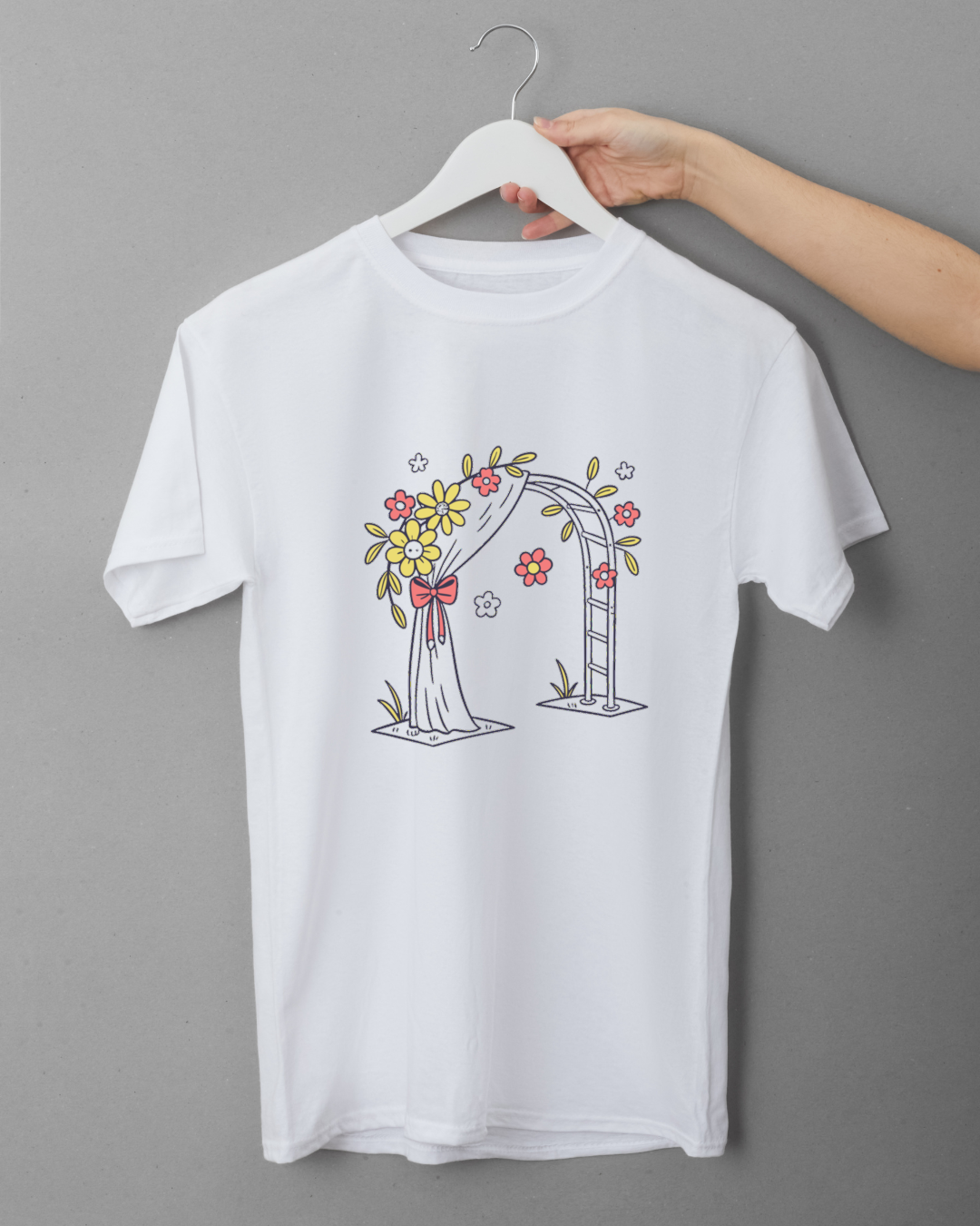 Motif floral imprimé sur t-shirt