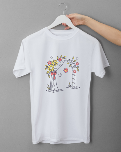 Motif floral imprimé sur t-shirt