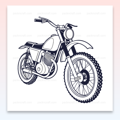 Illustration vintage de moto, parfaite pour déco et papeterie.