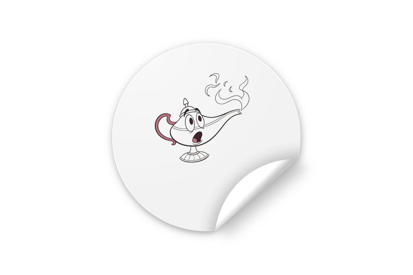 Sticker avec lampes enchantées style cartoon, idéal pour une ambiance magique