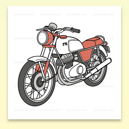 Illustration vintage de la Laverda 750SF 1971 pour décorations variées.
