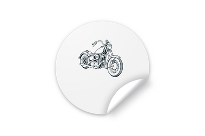 Sticker intemporel de Harley Panhead pour projets créatifs.