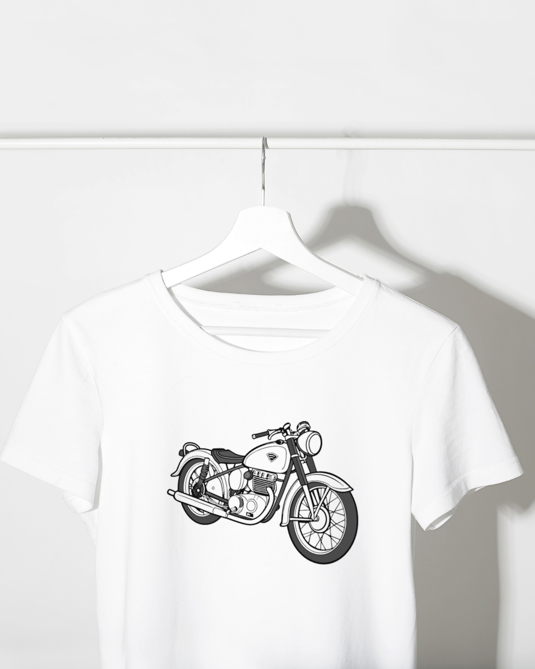Motif vintage de Norton Dominator 1952 sur T-shirt, idéal pour les amateurs de mécaniques anciennes