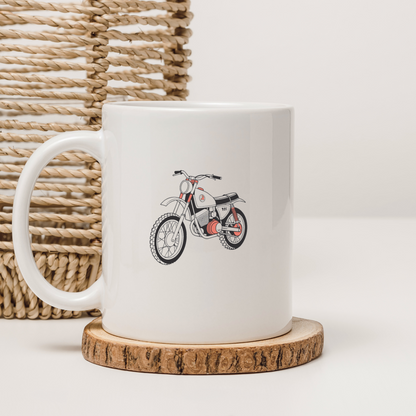 Montesa Cappra 1970s sur mug pour les passionnés de moto.