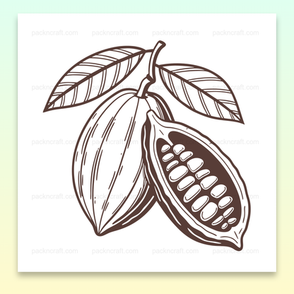 Cabosse de cacao vintage pour décoration, papeterie et projets DIY.