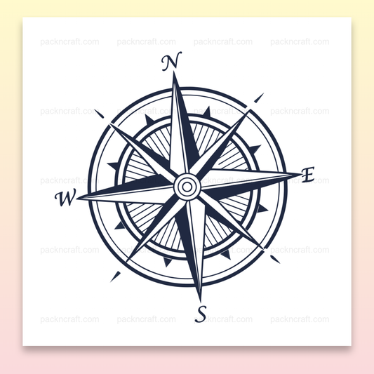 Rose des vents élégante en SVG pour projets DIY et décoration