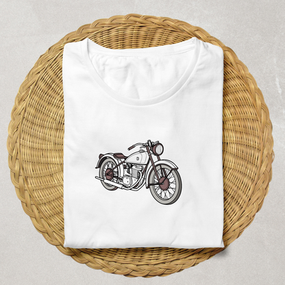 T-shirt avec illustration de la moto Rudge Ulster, vintage.