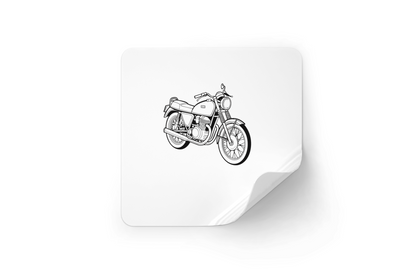 Design de sticker Kawasaki H1 Mach3, idéal pour fans de moto classique.