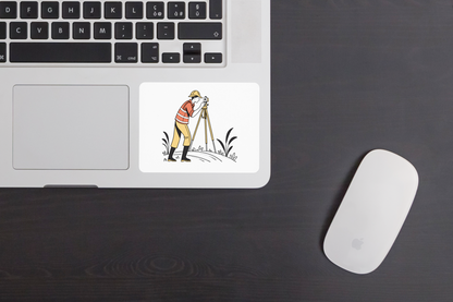 Géomètre en Action | SVG Épuré | Thème Nature