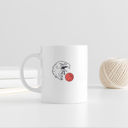 Mug décoratif avec aigle dynamique tenant un ballon de basket