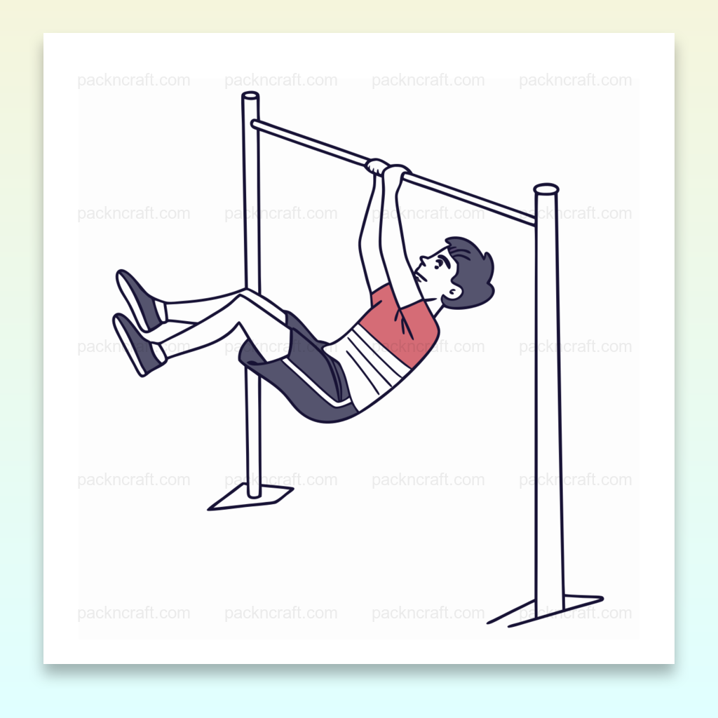 Illustration dynamique d'un garçon à la barre fixe pour projets sportifs et éducatifs