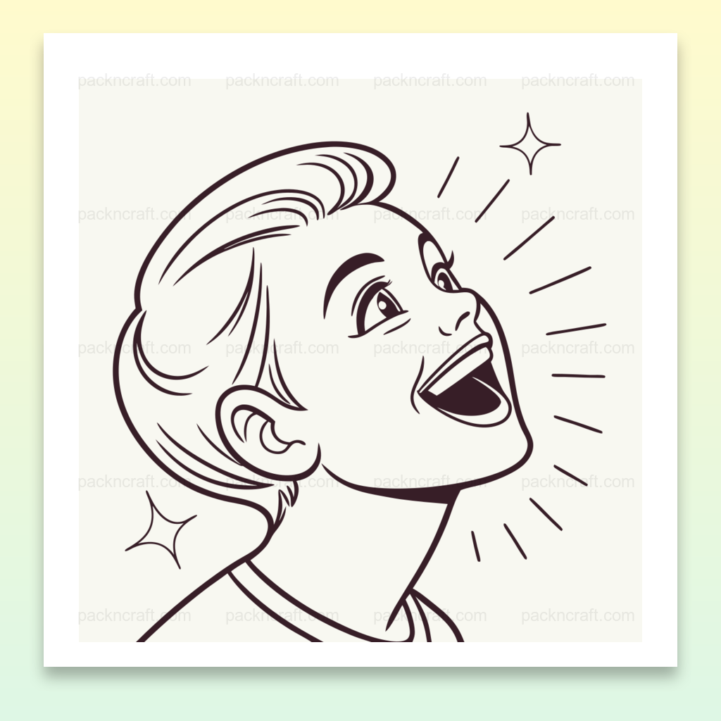 Image d'un enfant souriant joyeusement, parfaite pour décorations et projets éducatifs