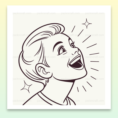 Image d'un enfant souriant joyeusement, parfaite pour décorations et projets éducatifs