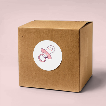 Sticker tétine kawaii, idéal pour personnaliser vos objets quotidiens.