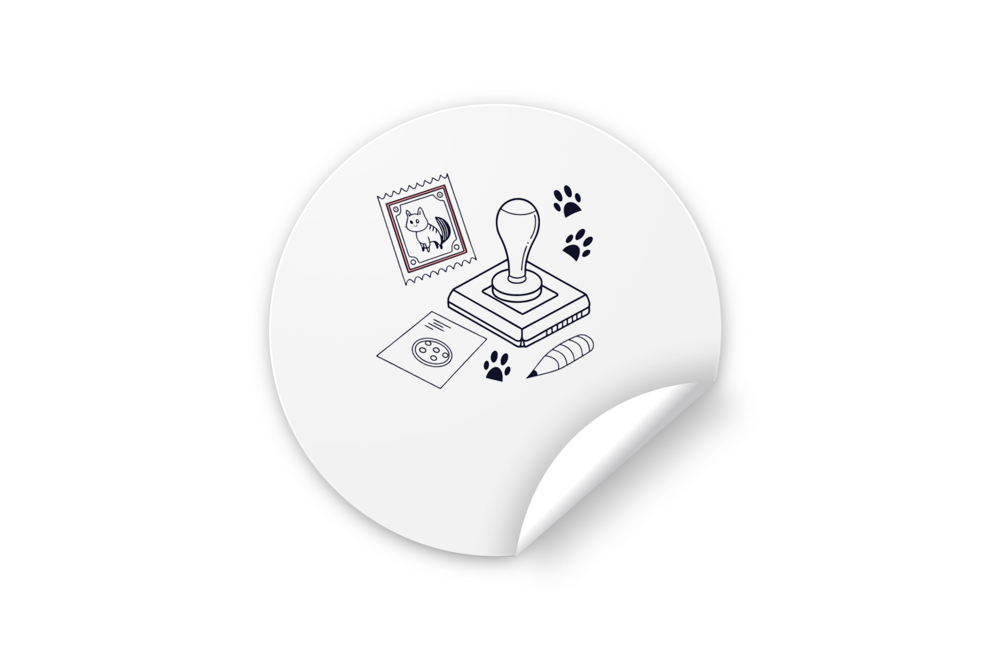 Sticker minimaliste avec icône numérique et créativité scolaire