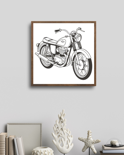 Cadre Triumph Bonneville, ajout élégant à la déco.