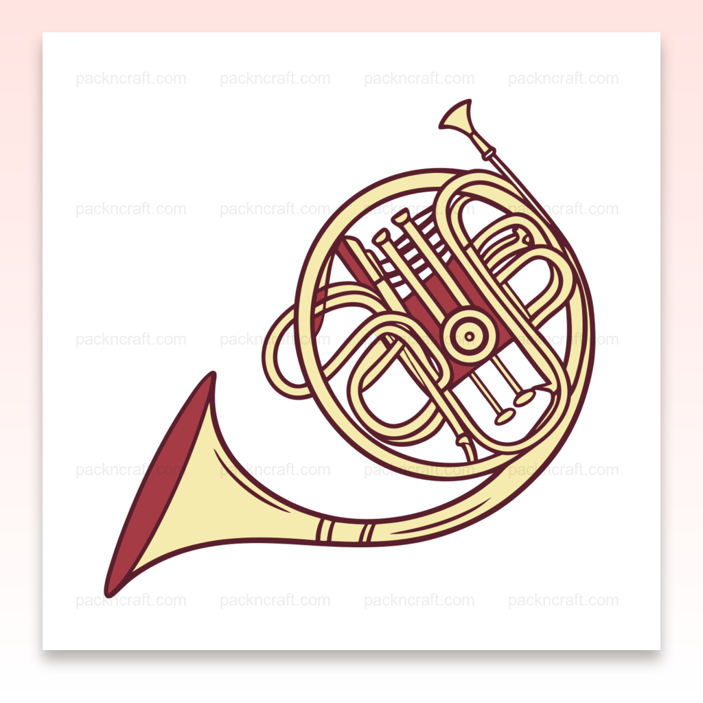 Cor moderne illustré en style flat SVG, usage musical varié
