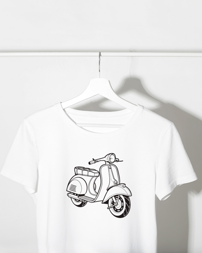 T-shirt affichant un Heinkel Tourist – style rétro et contemporain