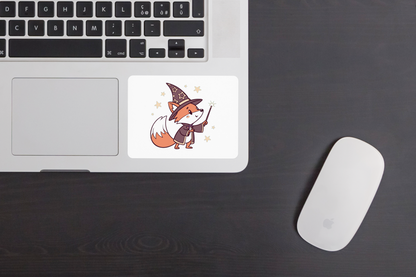 Sticker à motif de renard enchanteur présentant une ambiance magique et fascinante