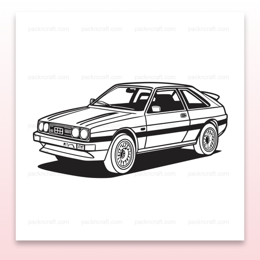 Design en ligne de voiture sportive rétro, idéal pour papeterie, Illustration voiture rétro dans cadre, style classique, Mug avec voiture sportive rétro, parfait pour les amateurs, T-shirt avec design de voiture vintage, look nostalgique, Sticker Voiture rétro, accessoire déco parfait