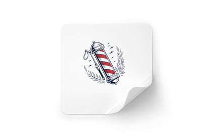 Sticker de barbier style ancien, décoration originale pour planners.