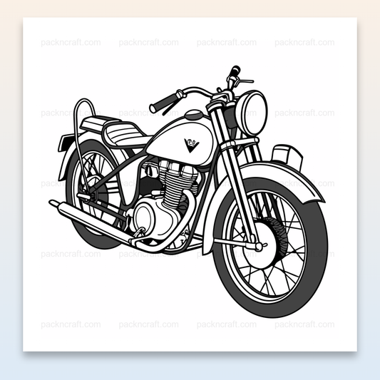 Illustration vectorielle de la moto Vincent Black Shadow 1948 pour DIY.
