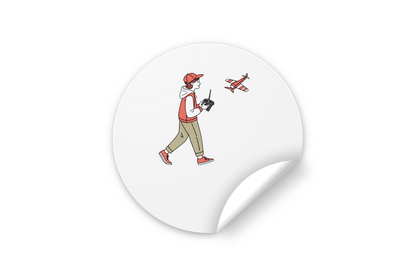 Sticker garçon pilote de drone, fichier vectoriel numérique, idéal pour décoration., Image numérique de garçon et drone, style rétro, pour projets éducatifs., Mug personnalisé avec garçon pilote drone, illustration vectorielle numérique., Cadre décoratif avec illustration garçon drone, fichier numérique pour DIY., T-shirt personnalisé avec motif rétro garçon drone, idéal pour papeterie.