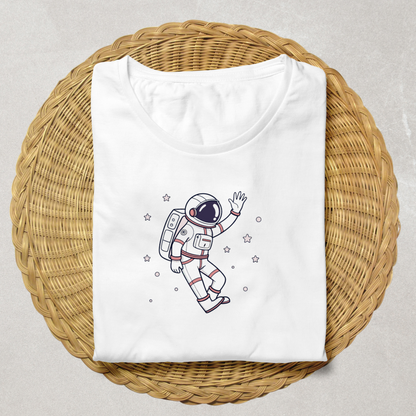 Astronaute Flottant Joyeusement | SVG Vintage | Espace Étoilé